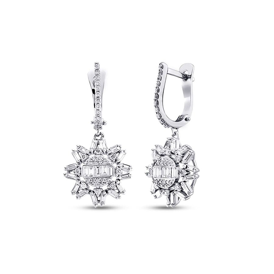 1,15 ct. Diamant Baguette Ohrringe