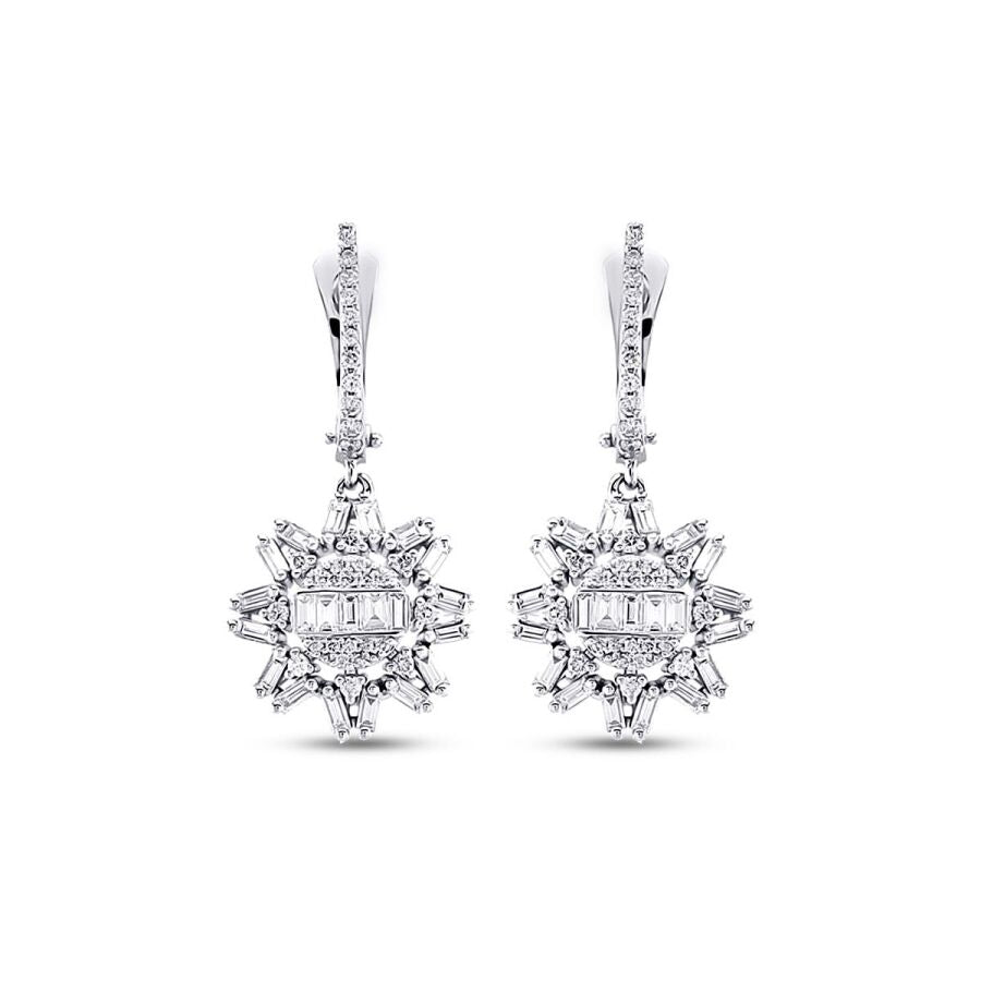 1,15 ct. Diamant Baguette Ohrringe