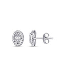 0,14 ct. Diamant Baguette Ohrringe