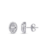 0,14 ct. Diamant Baguette Ohrringe