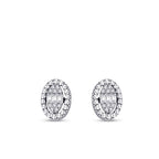 0,14 ct. Diamant Baguette Ohrringe