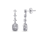 0,46 ct. Diamant Baguette Ohrringe