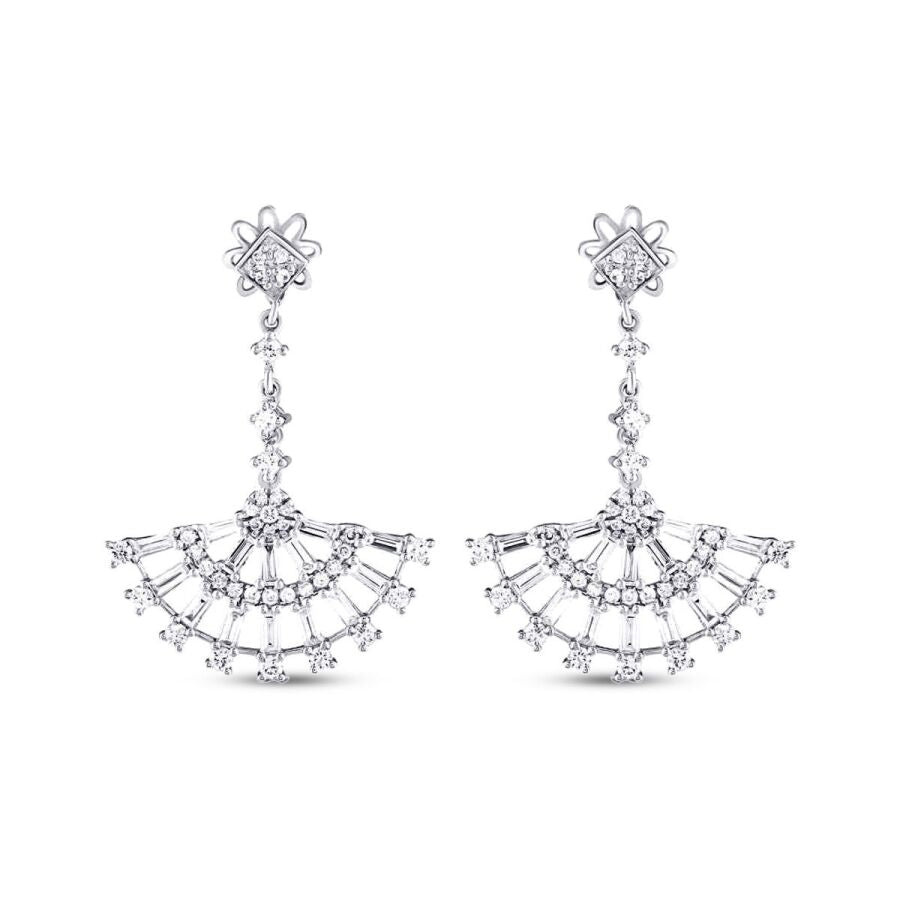 1,12 ct. Diamant Baguette Ohrringe