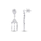 0,68 ct. Diamant Baguette Ohrringe