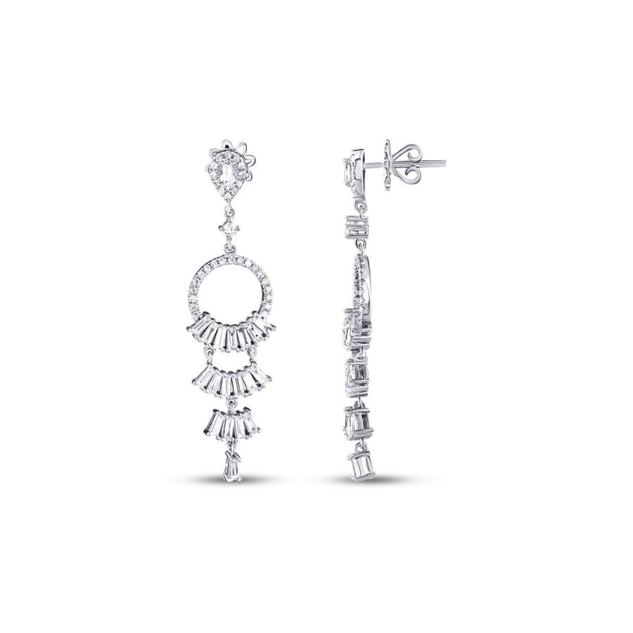 0,99 ct. Diamant Baguette Ohrringe