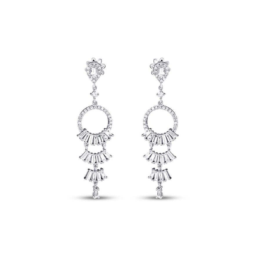 0,99 ct. Diamant Baguette Ohrringe