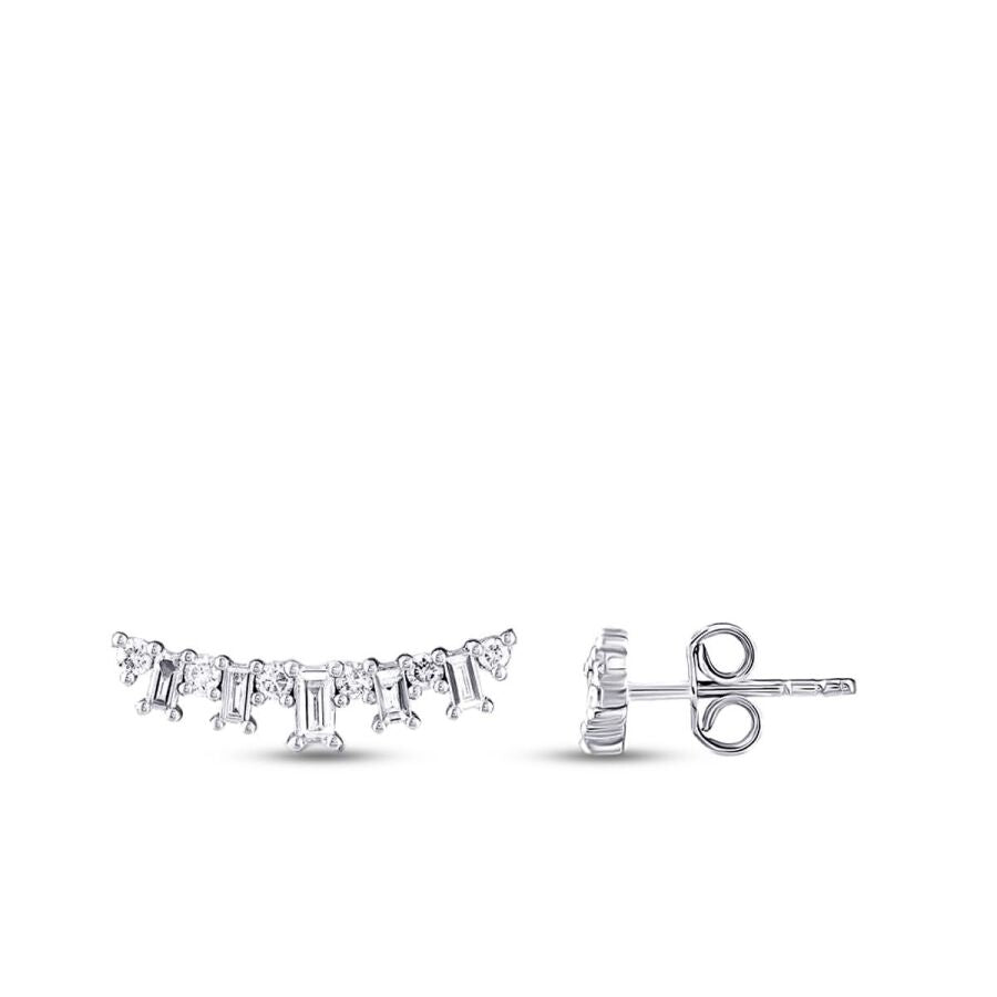 0,99 ct. Diamant Baguette Ohrringe