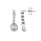 0,32 ct. Diamant Baguette Trend Ohrringe