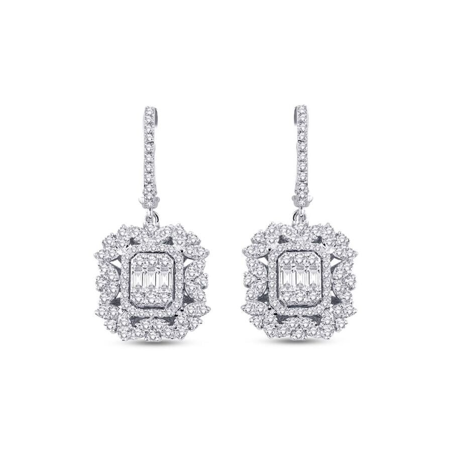 1.41 ct. Diamant Baguette Ohrringe