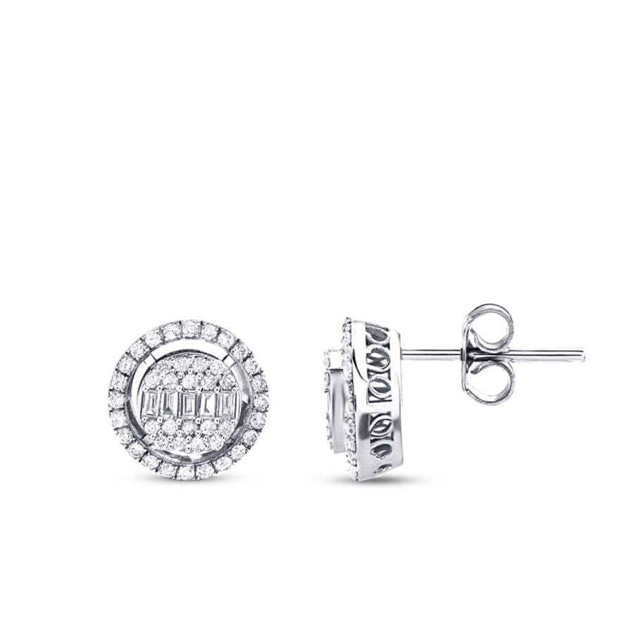 0,55 ct. Diamant Baguette Ohrringe