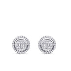 0,55 ct. Diamant Baguette Ohrringe