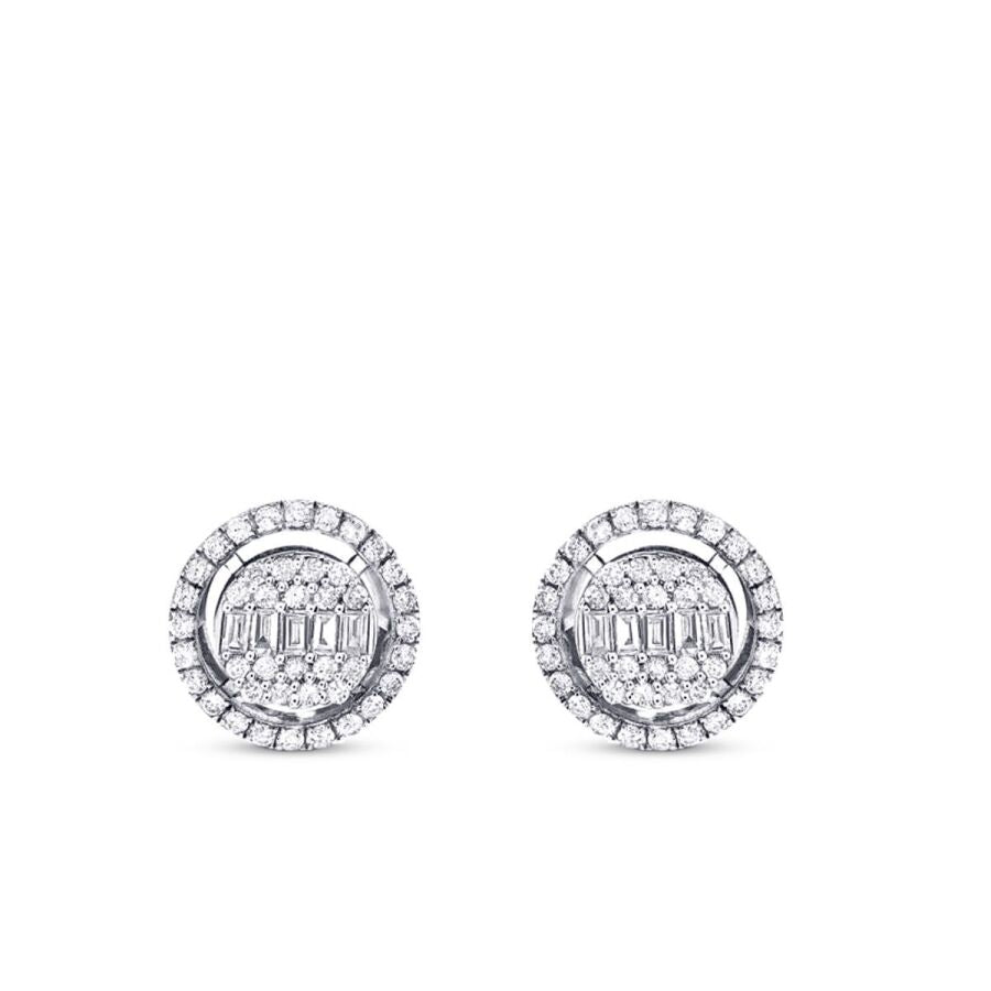 0,55 ct. Diamant Baguette Ohrringe