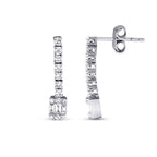 0,43 ct. Diamant Baguette Ohrringe