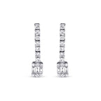 0,43 ct. Diamant Baguette Ohrringe