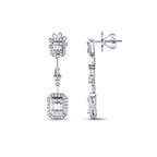 1,00 ct. Diamant Baguette Ohrringe