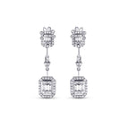 1,00 ct. Diamant Baguette Ohrringe