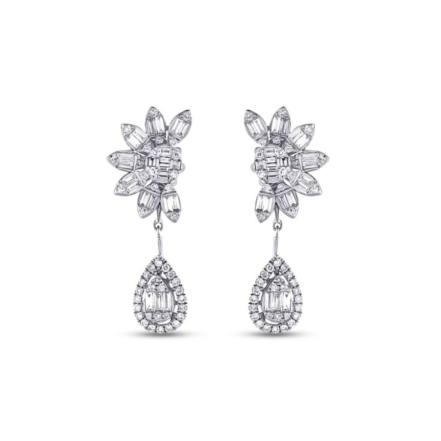 1,59 ct. Diamant Baguette Ohrringe