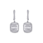 0,74 ct. Diamant Baguette Ohrringe
