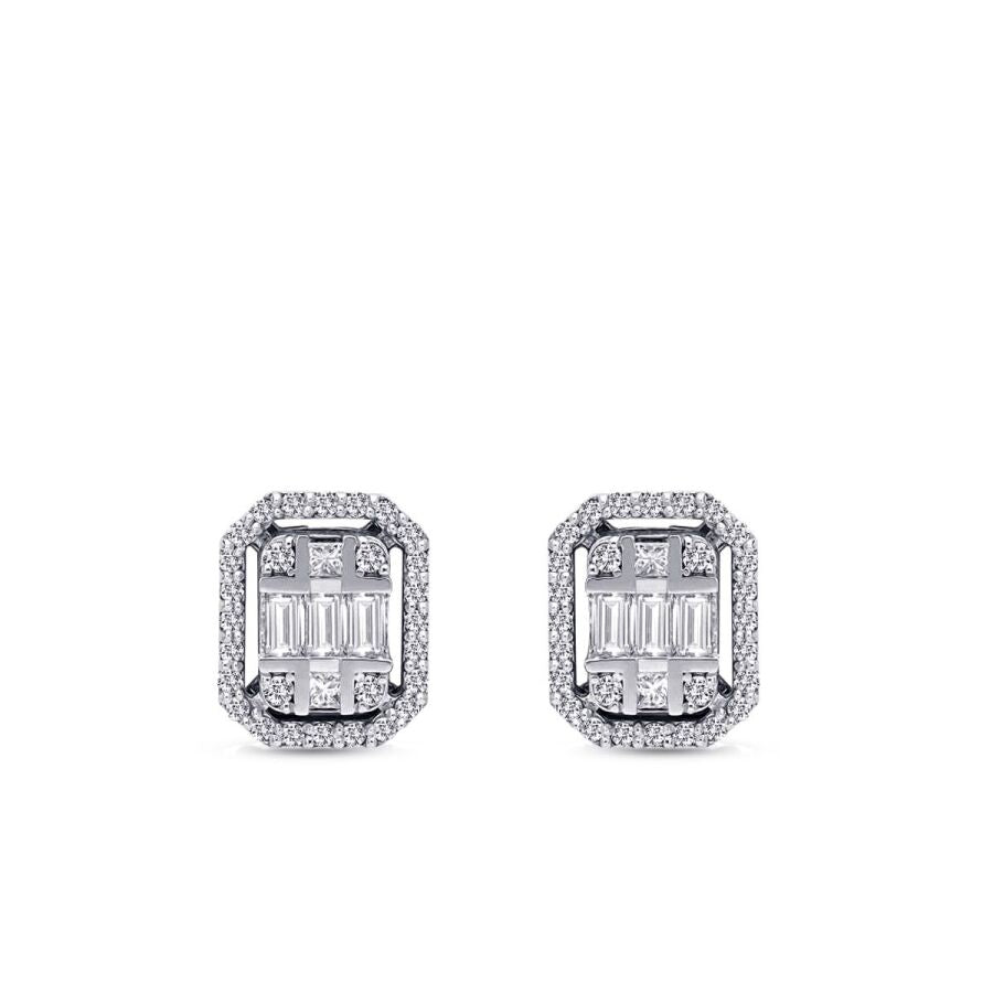 0,38 ct. Diamant Baguette Ohrringe