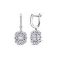 0,99 ct. Diamant Baguette Ohrringe