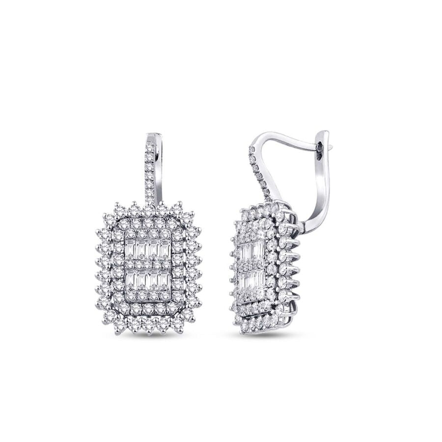 1,72 ct. Diamant Baguette Ohrringe