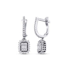 0,57 ct. Diamant Baguette Ohrringe