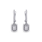 0,57 ct. Diamant Baguette Ohrringe