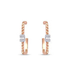 0,32 ct. Diamant Baguette Trend Ohrringe
