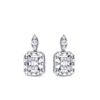 0,41 ct. Diamant Baguette Ohrringe