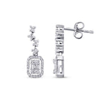 0,33 ct. Diamant Baguette Ohrringe