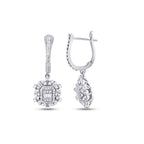 0,73 ct. Diamant Baguette Ohrringe