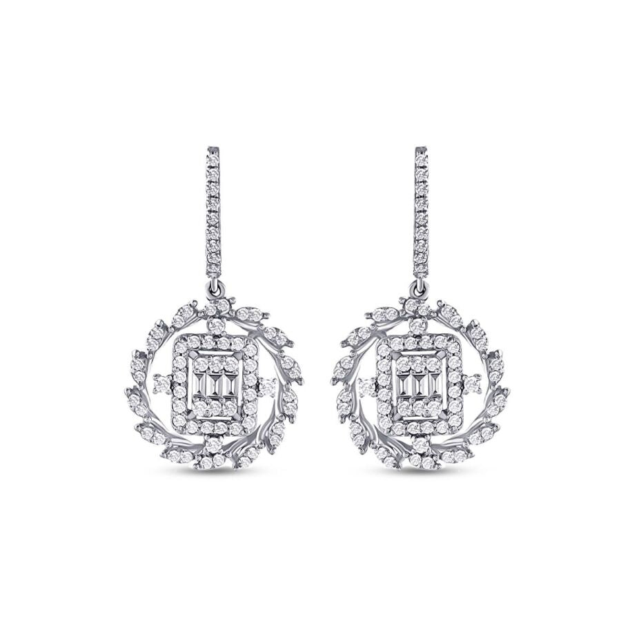 1,10 ct. Diamant Baguette Ohrringe