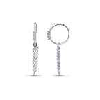0,48 ct. Diamant Baguette Ohrringe