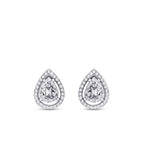 0,21 ct. Diamant Baguette Tropfen Ohrringe
