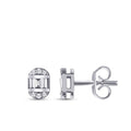 0,14 ct. Diamant Baguette Ohrringe
