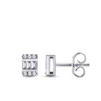 0,15 ct. Diamant Baguette Ohrringe