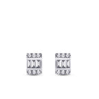 0,15 ct. Diamant Baguette Ohrringe