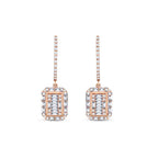 0,83 ct. Diamant Baguette Ohrringe