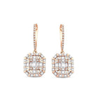 1,72 ct. Diamant Baguette Ohrringe