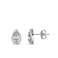 0,10 ct. Diamant Tropfen Baguette Ohrringe