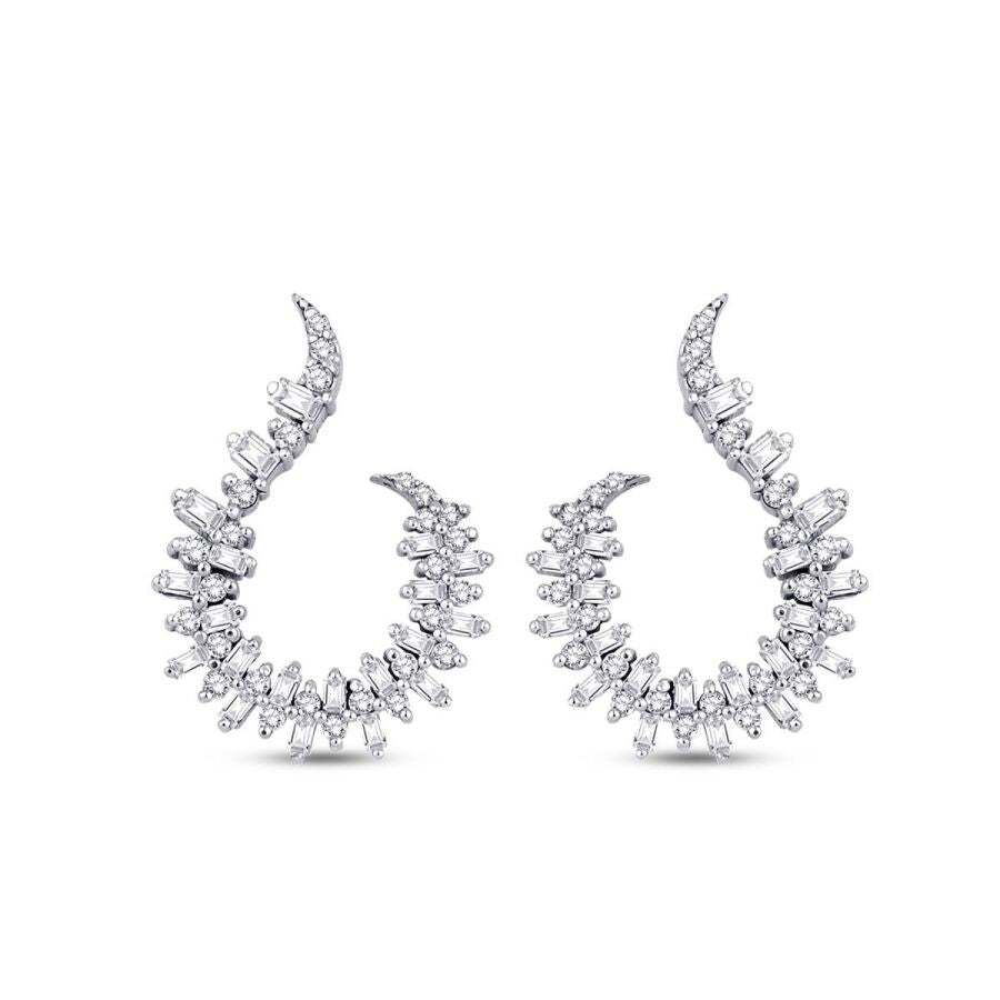 0.88 ct. Diamant Baguette Ohrringe