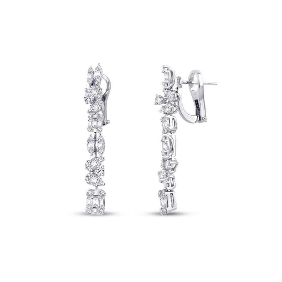 2.01 ct. Diamant Baguette Ohrringe