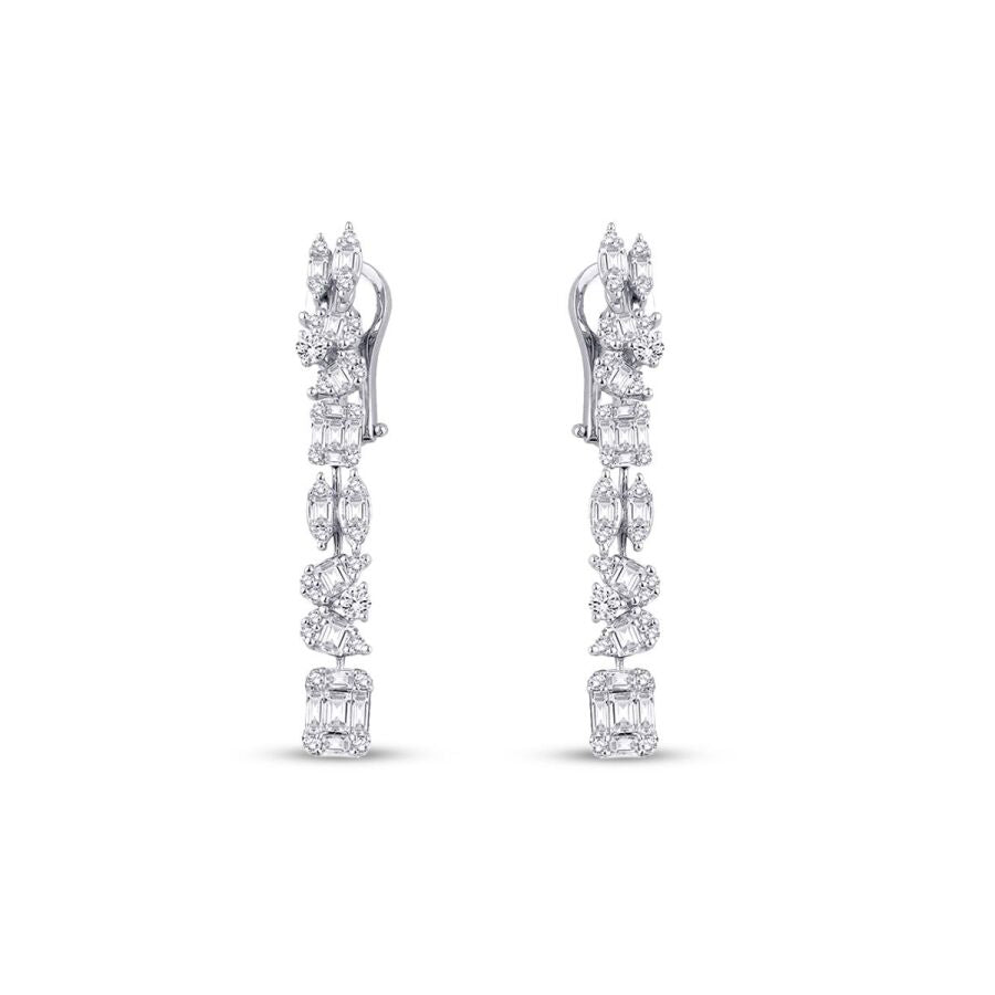 2,01 ct. Diamant Baguette Ohrringe