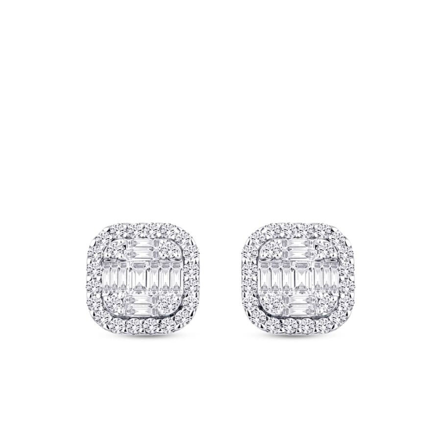 0.97 ct. Diamant Baguette Ohrringe