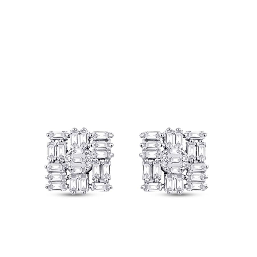 0.87 ct. Diamant Baguette Ohrringe