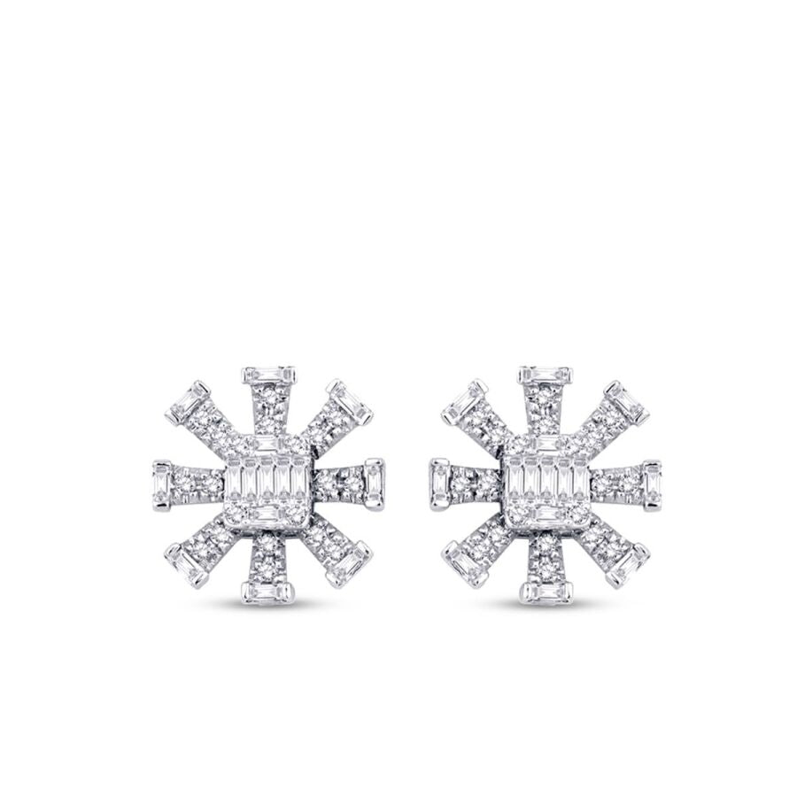 0.45 ct. Diamant Baguette Ohrringe