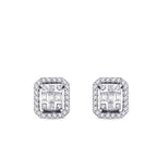0,29 ct. Diamant Baguette Ohrringe