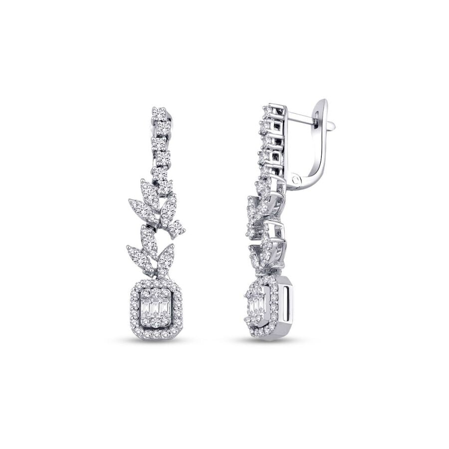 1,23 ct. Diamant Baguette Ohrringe