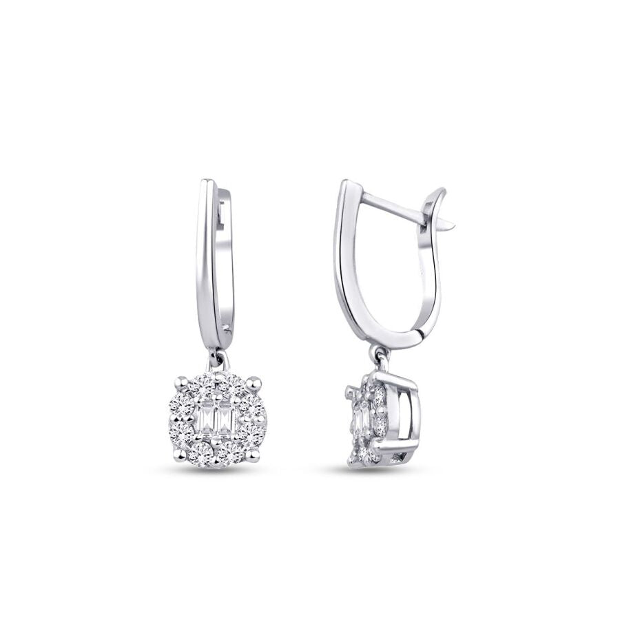 0,47 ct. Diamant Baguette Trend Ohrringe