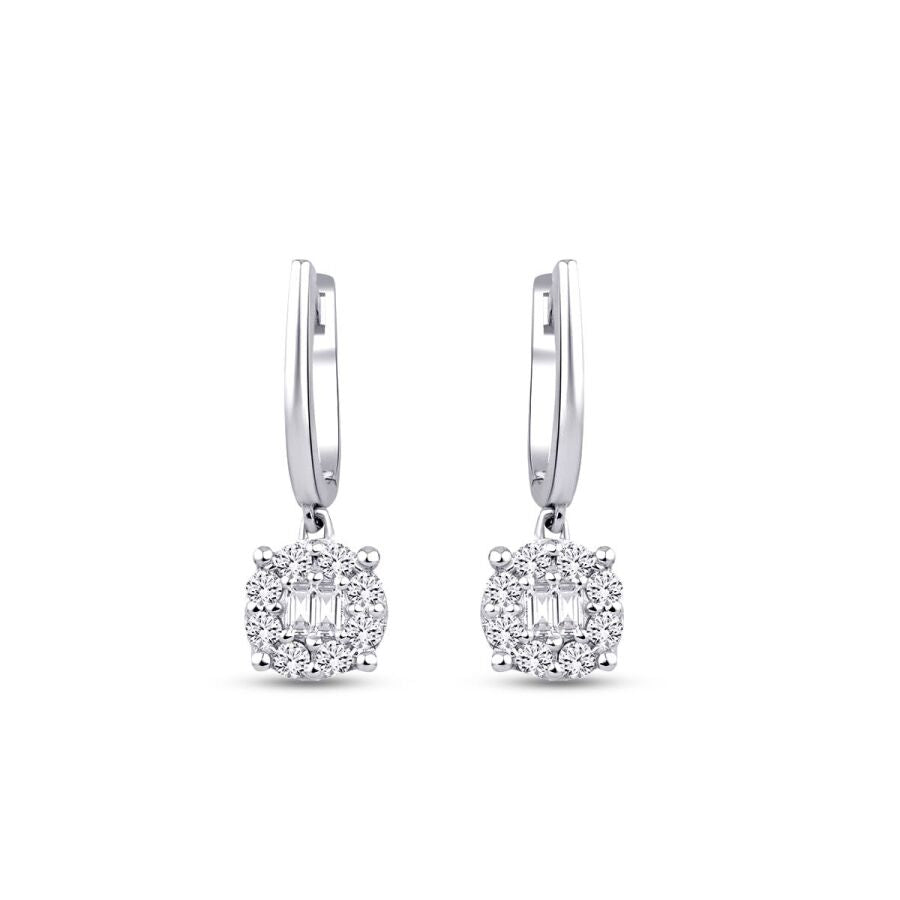 0,47 ct. Diamant Baguette Trend Ohrringe